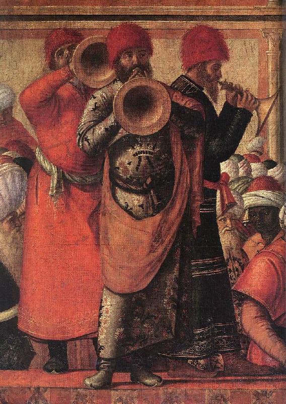 CARPACCIO, Vittore The Baptism of the Selenites (detail) ds Norge oil painting art
